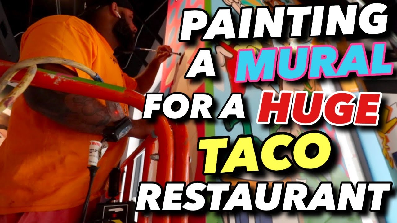 PAINTING A MURAL FOR A HUGE TACO RESTAURANT | CONDADO TACOS