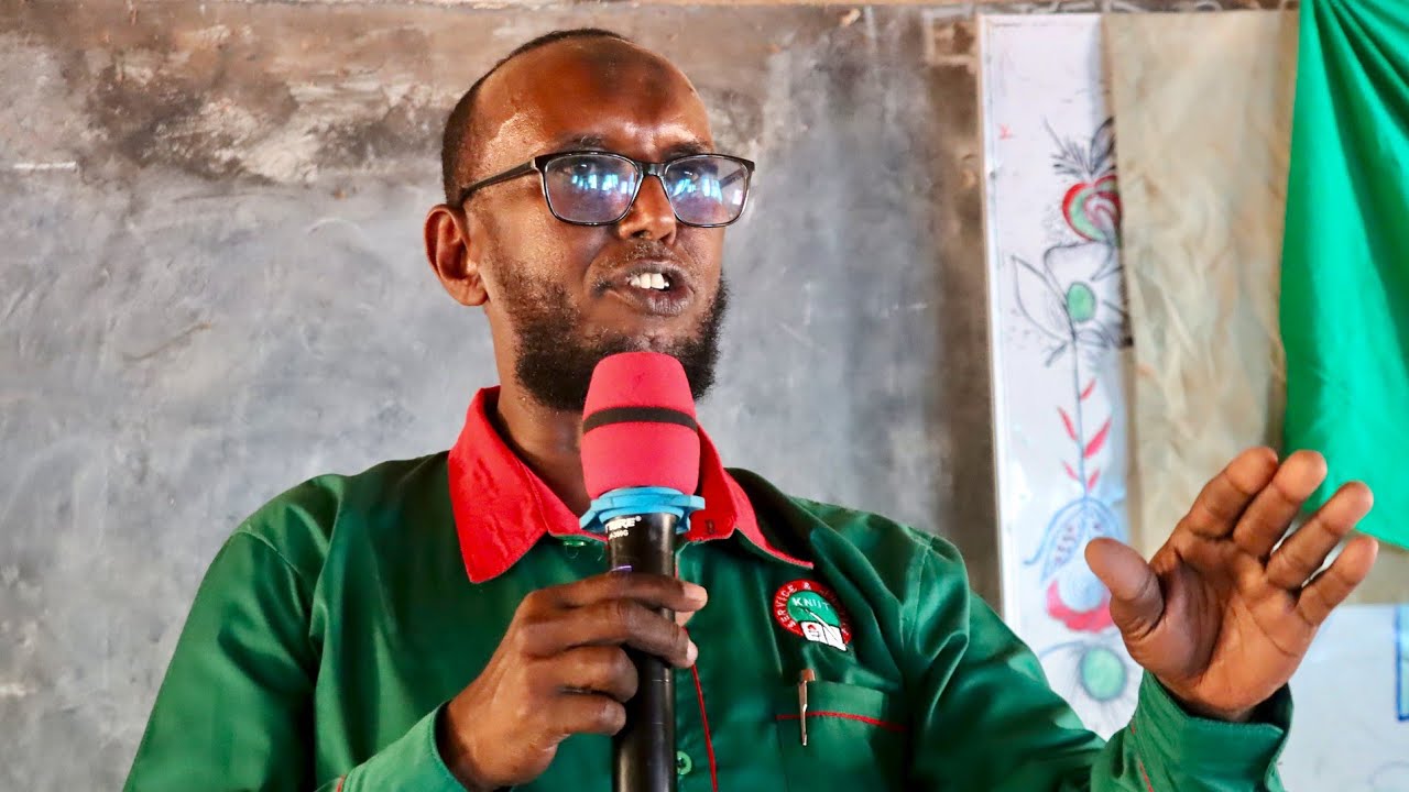 Idris Atosh is the Executive secretary Knut N/E Region. He visited Mandera to oversee 2026 elections