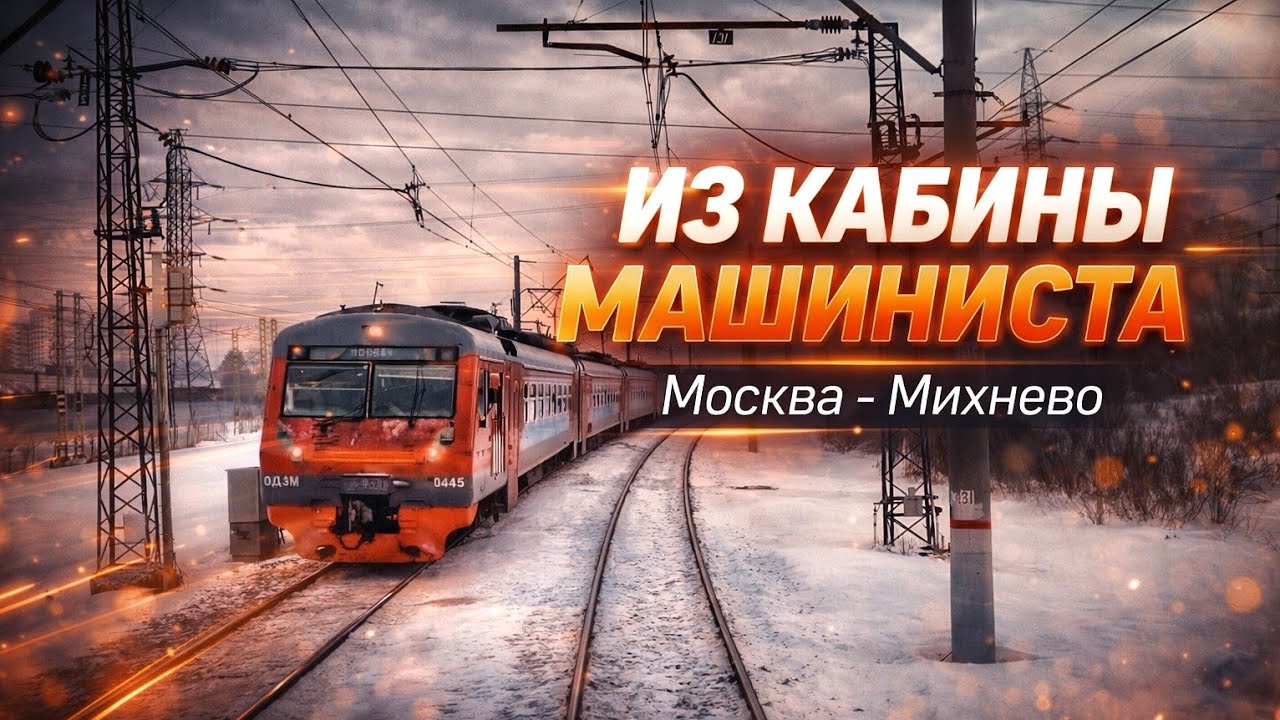🔴  Павелецкое направление из кабины машиниста | Москва - Михнево #cabride #railway