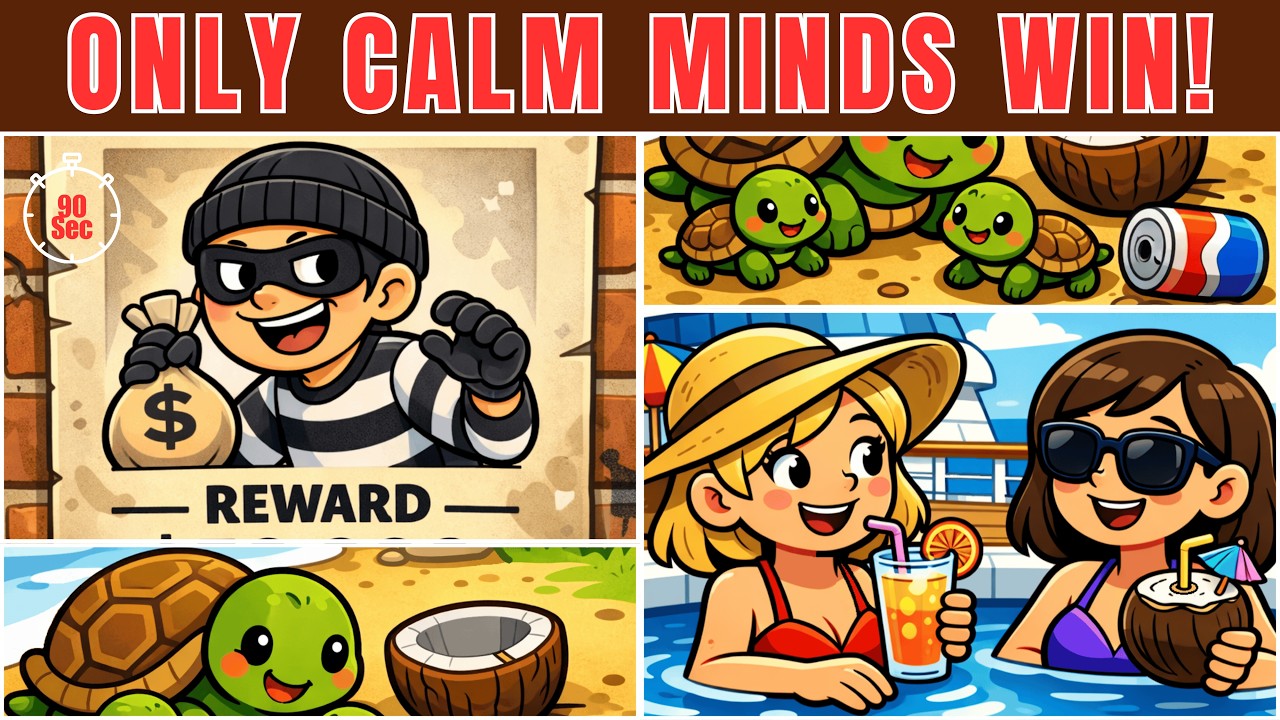Only Calm Minds Win! 😌 Spot the Difference | Brain Pin | Puzzle Game | Visual Challenge