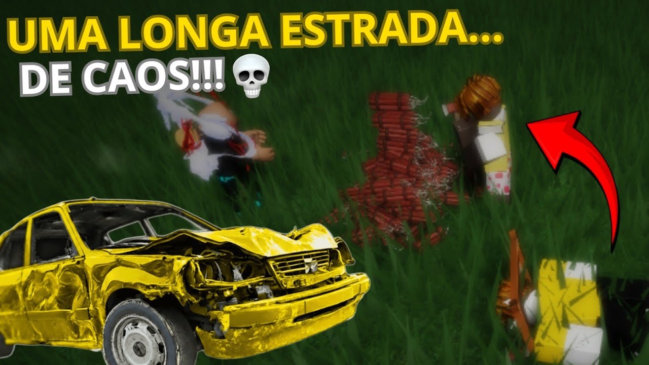 A VIAGEM MAIS CAÓTICA em UMA LONGA ESTRADA no ROBLOX! Aleatórios na estrada