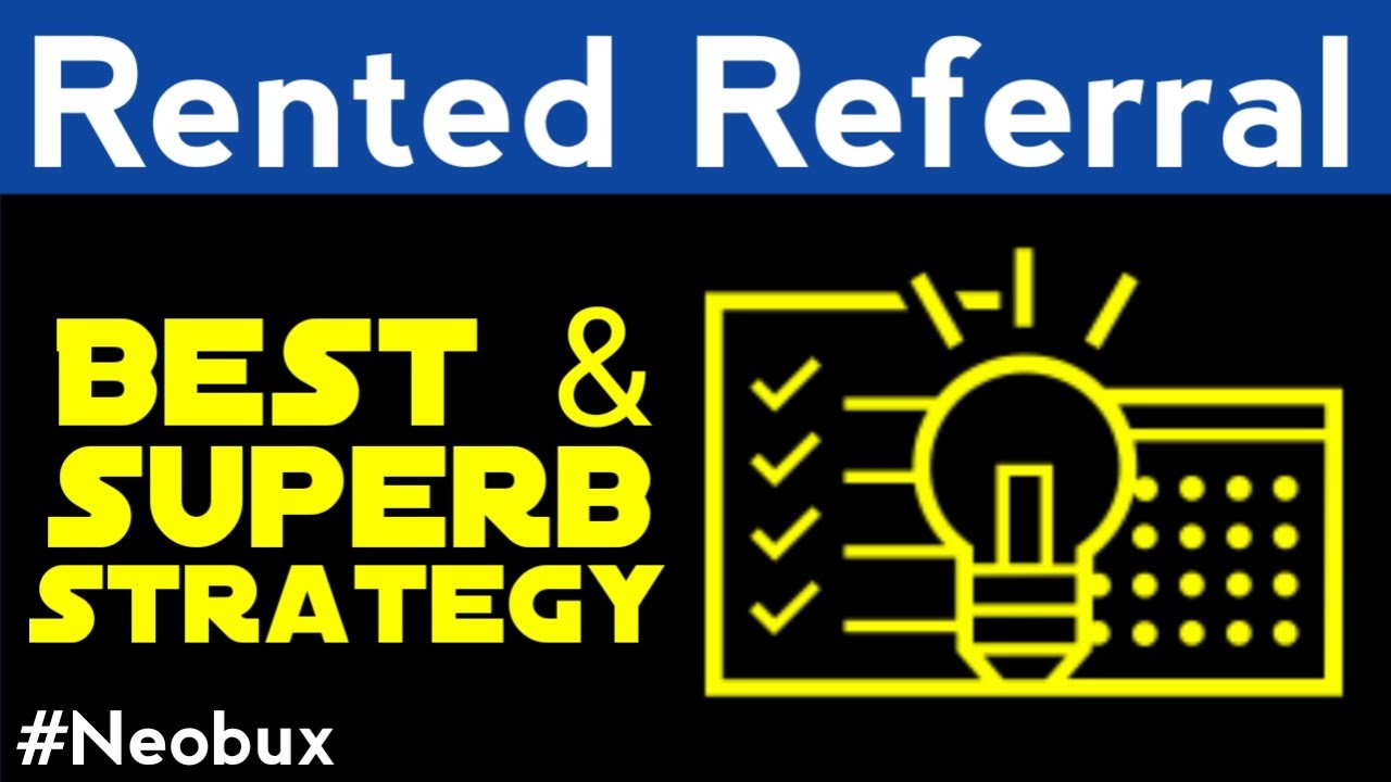 Neobucks tutorial part 14 | neobux rented referrals strategy | neobux referral strategy | Deshtech
