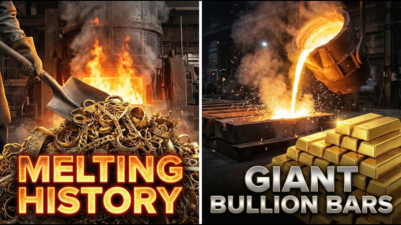 Refining Mining Ore Into 24K Gold Bars: The Complete Factory Process 💍➡️🧱
