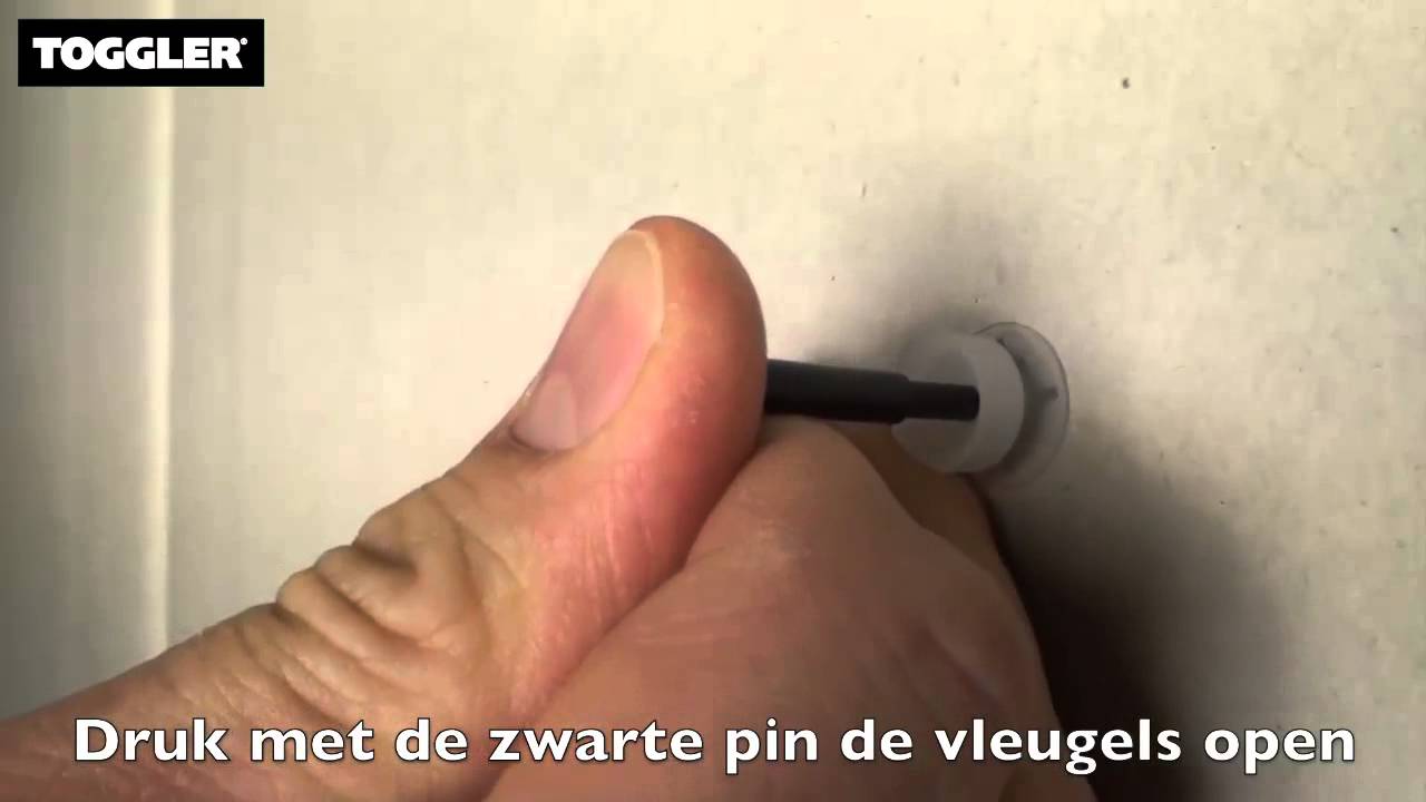 Wandrail aan gipsplaat met de TBE-1 Hollewandplug van TOGGLER