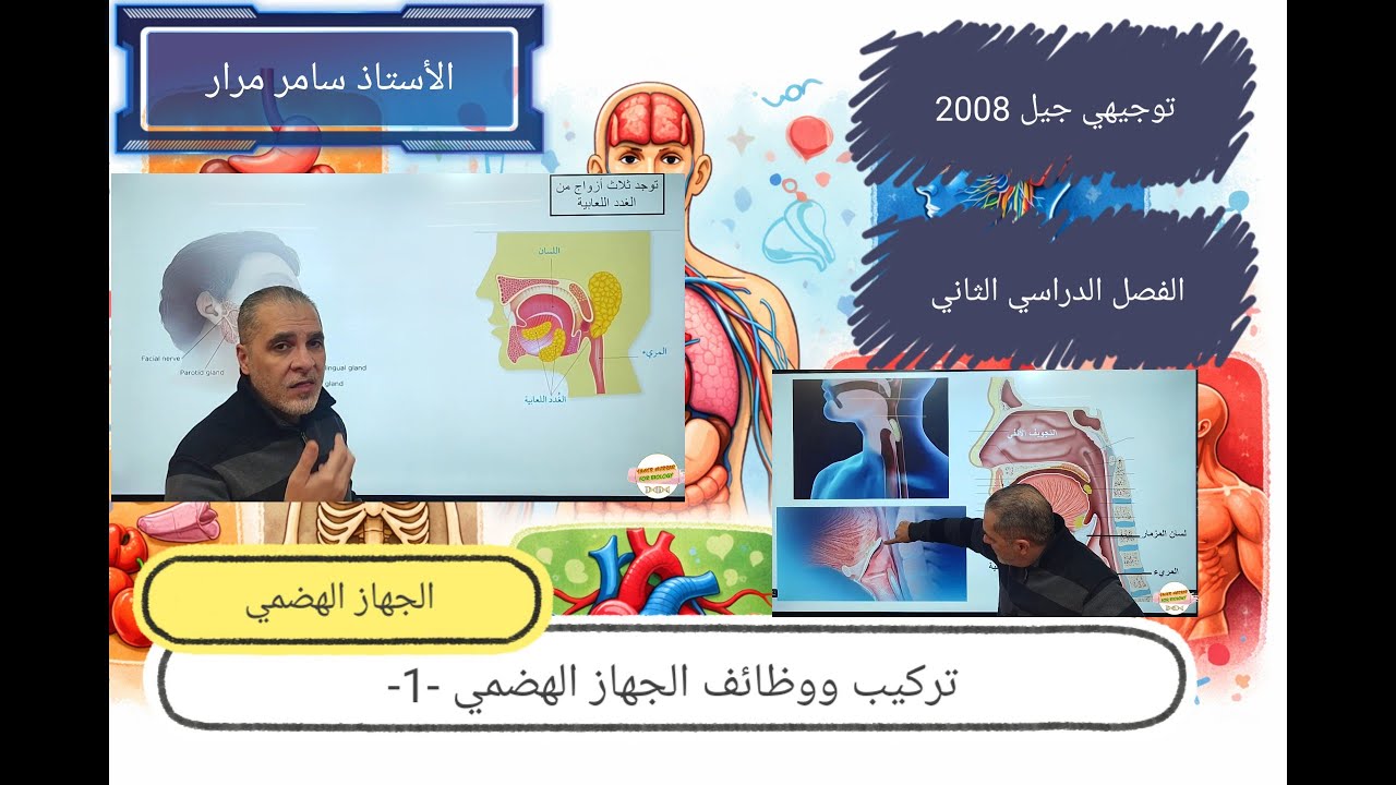 25-  الجهاز الهضمي الجزء الأول توجيهي أكاديمي Digestive System