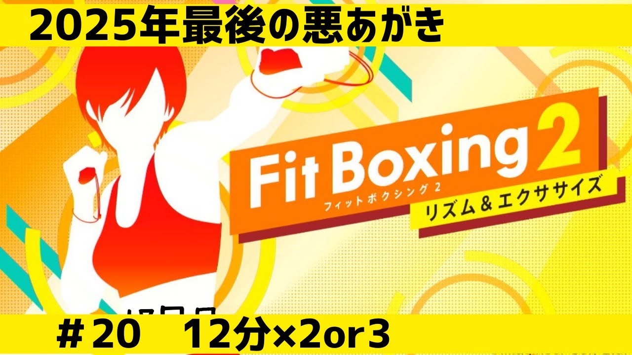 【ダイエット】＃20 今年も残り僅か！なので最後まで悪あがきをしたい12×2or3配信【シェイプアップ】【nintendo】【実況】