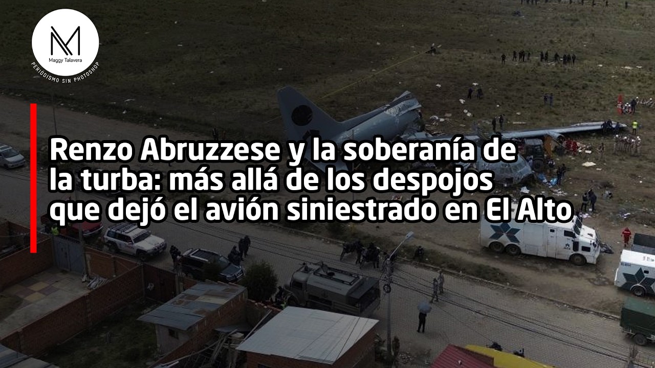 Renzo Abruzzese y la soberanía de la turba: los despojos que dejó el avión siniestrado