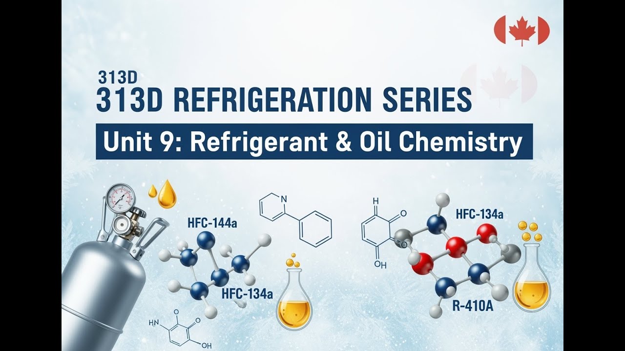 313D Refrigeration: Refrigerant & Oil Chemistry—What Every HVAC Tech Needs to Know (Unit 9)