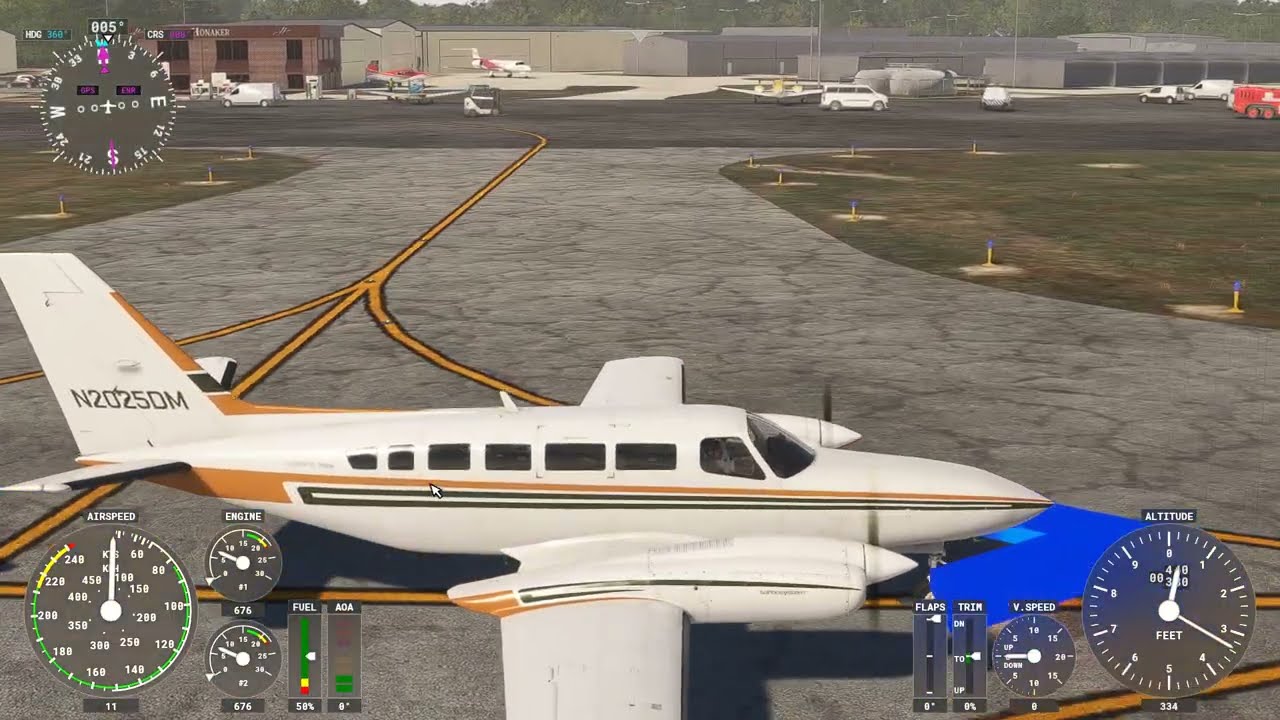 MSFS2020 - Carenado Cessna 404 Titan - KJVY-Clark-Regional-Airport
