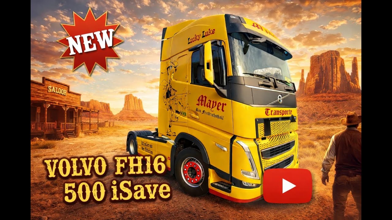 🤠 Volvo FH16 500 I-Save im Lucky-Luke Style 🤠