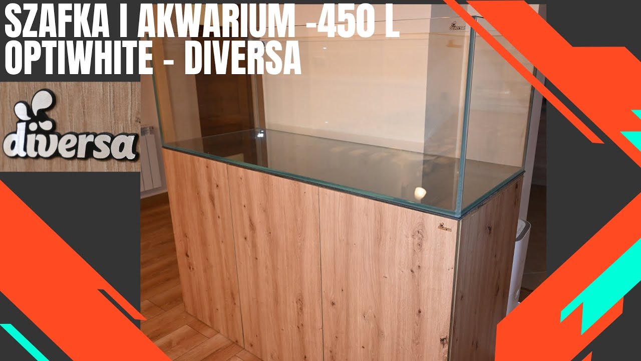 [450L][Technika] NOWE AKWA - Szafka i akwarium 450l OptiWhite [Diversa][4K]