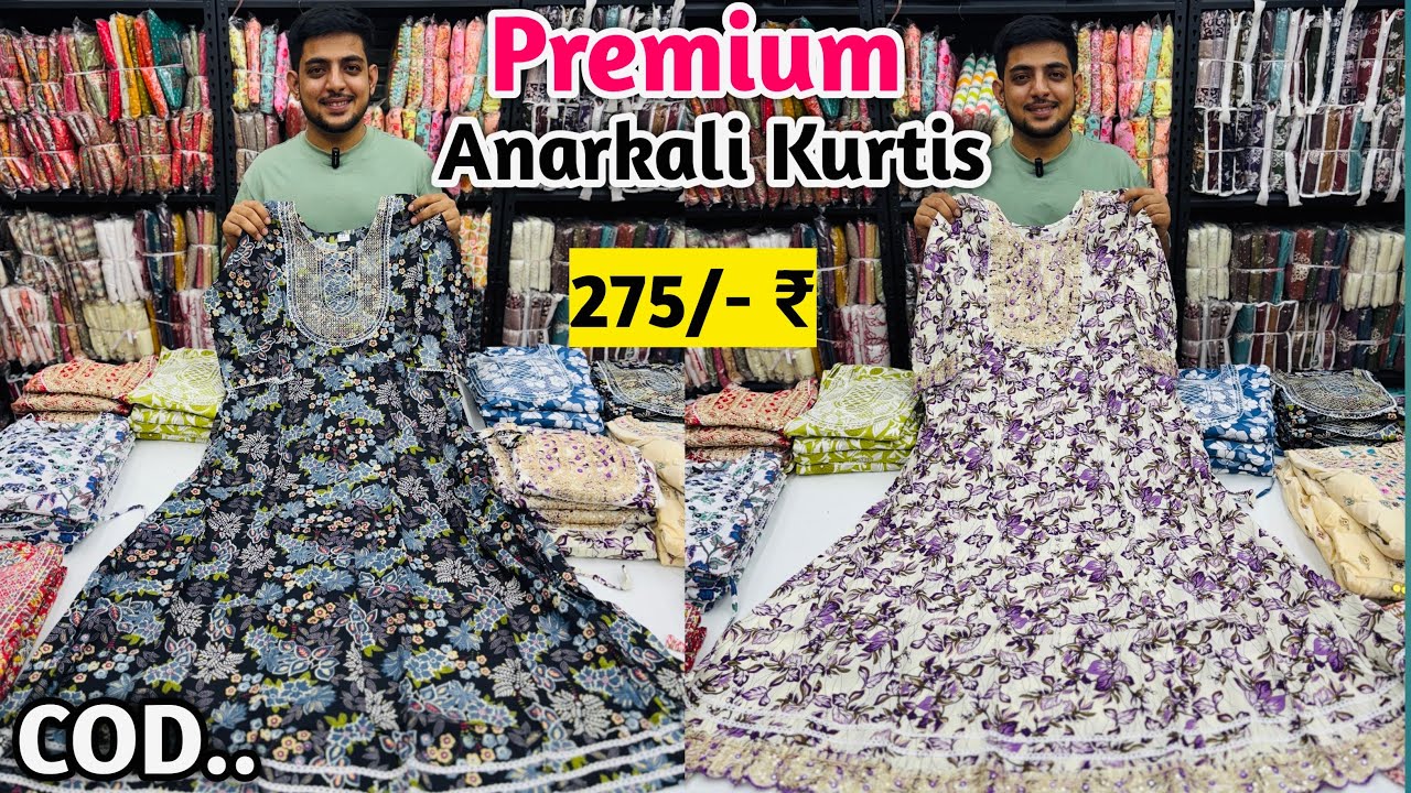 Boutique Style Pure Anarkali Kurtis In Wholesale | Premium Kurtis In Wholesale | Trendy Kurtis 