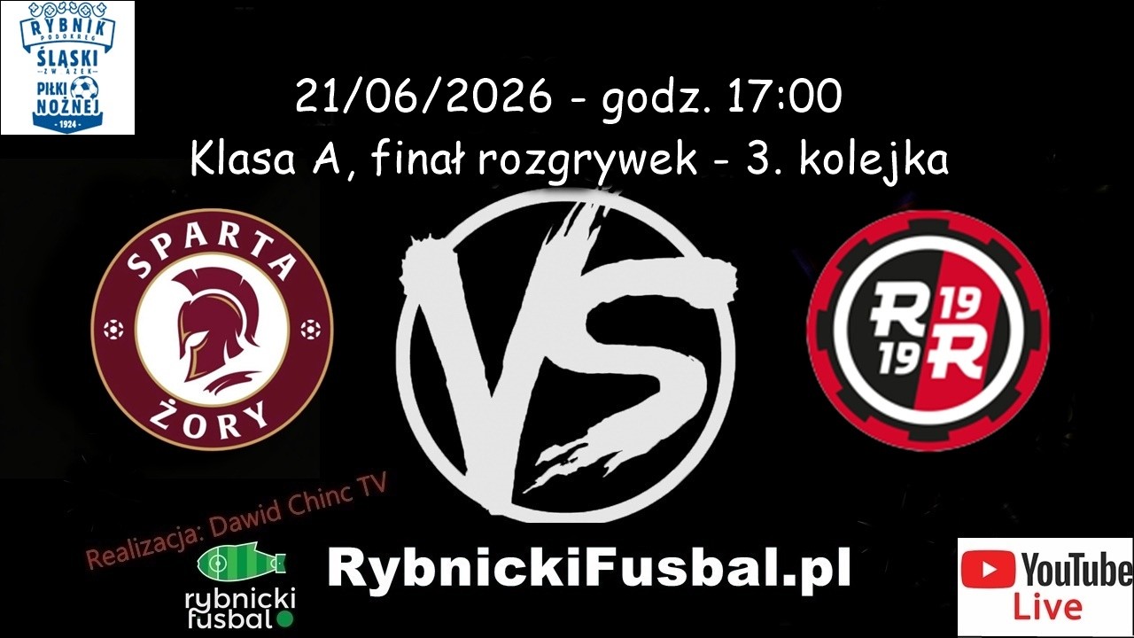 21/06/2026 - NA ŻYWO: SPARTA ŻORY - RYMER RYBNIK