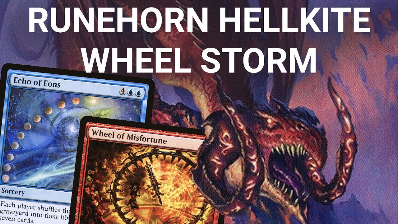 THE WHEEL DEAL! Legacy Runehorn Hellkite Wheel Storm Combo. Infinite life while storming?! MTG
