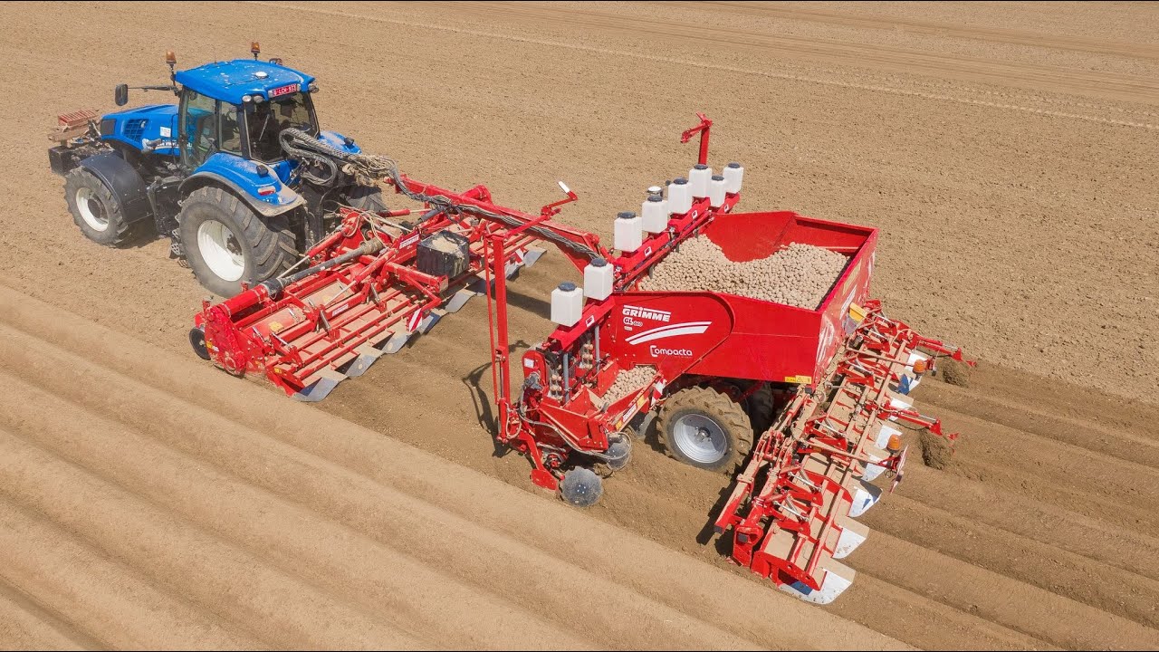 XXL Aardappelen poten | Grimme GL860 Compacta | New Holland T8.390 | Colsoul