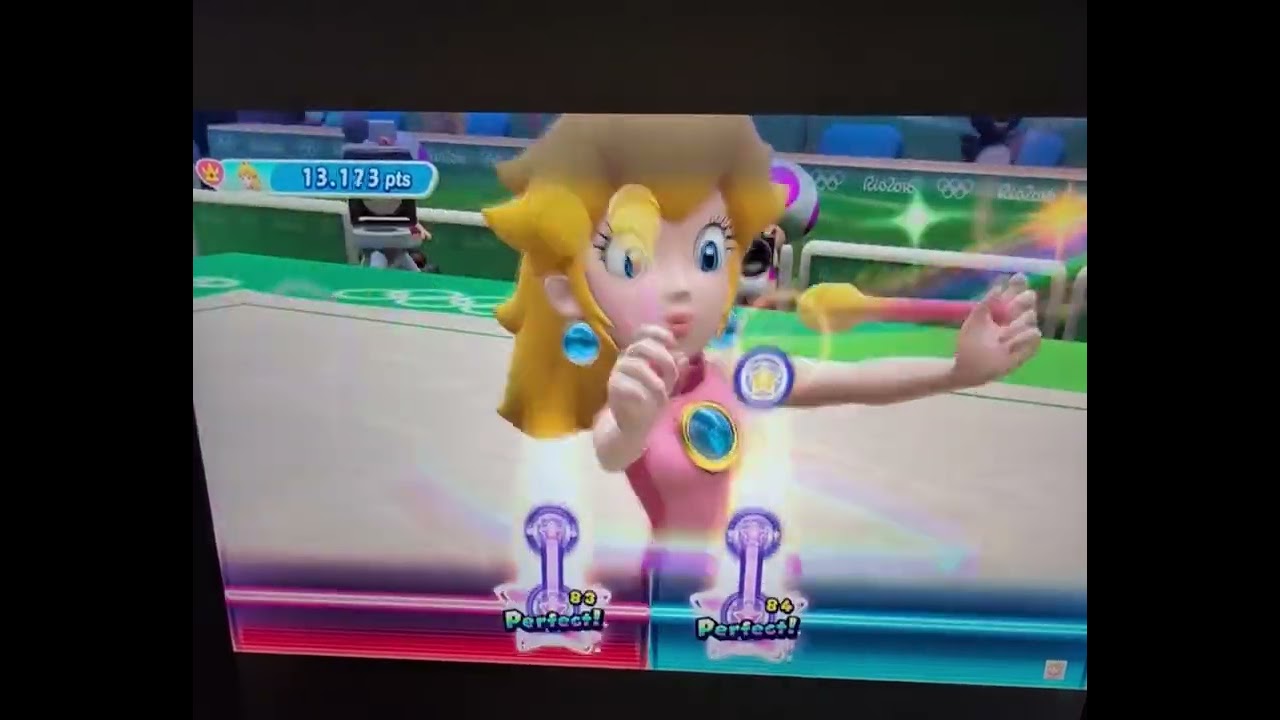 Mario and Sonic At The Rio 2016 Olympic Games Gymnastics Peach 