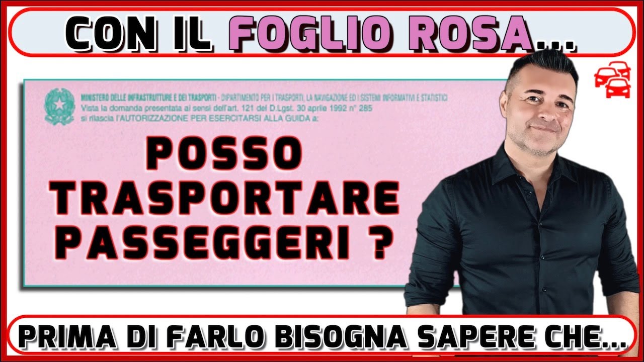 FOGLIO ROSA E PASSEGGERI: POSSIAMO PORTARE CON NOI ALTRE PERSONE OLTRE ALL’ACCOMPAGNATORE?