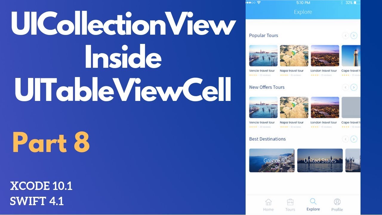 Добавление UICollectionViews в пользовательский UITableViewCell в Swift