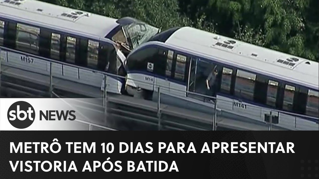 Metrô tem 10 dias para apresentar laudos de vistoria após colisão  | #SBTNewsnaTV (10/03/23)