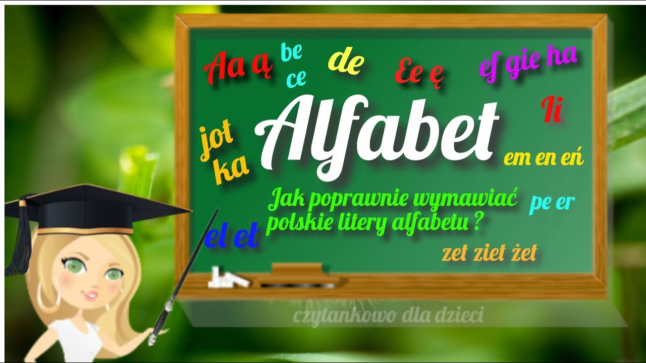 Alfabet - prezentacja i wymowa polskich liter