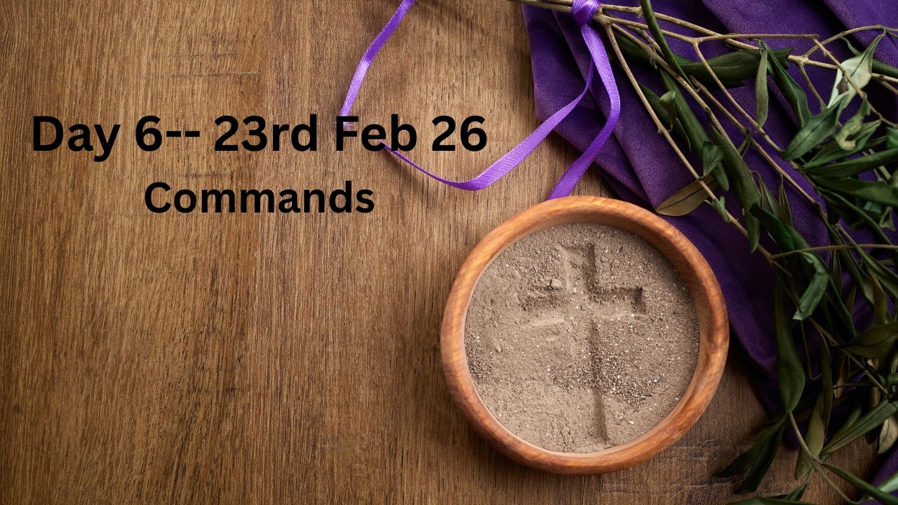 Lent Day 6 - Daily Message & Reading of Bible Words .#bible #lent #fasting
