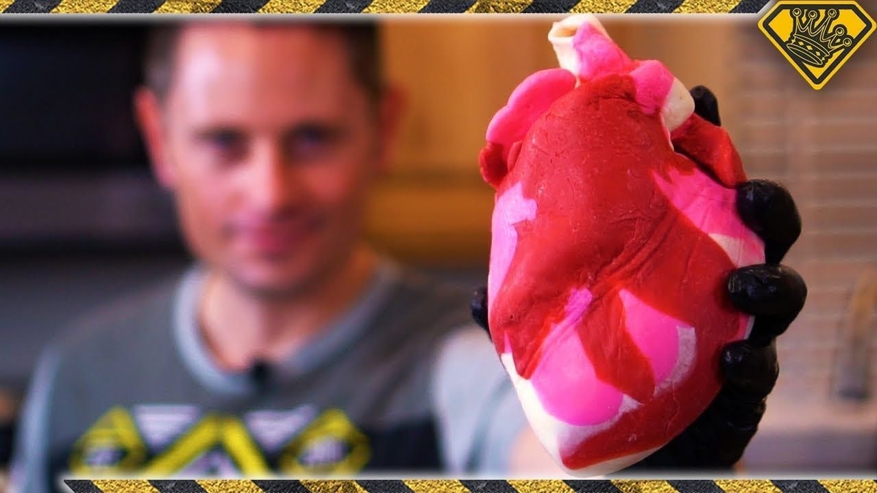 A 2lb Solid Chocolate Heart | Pigs Heart + Silicone + Vacuum Chamber = Real Chocolate Heart