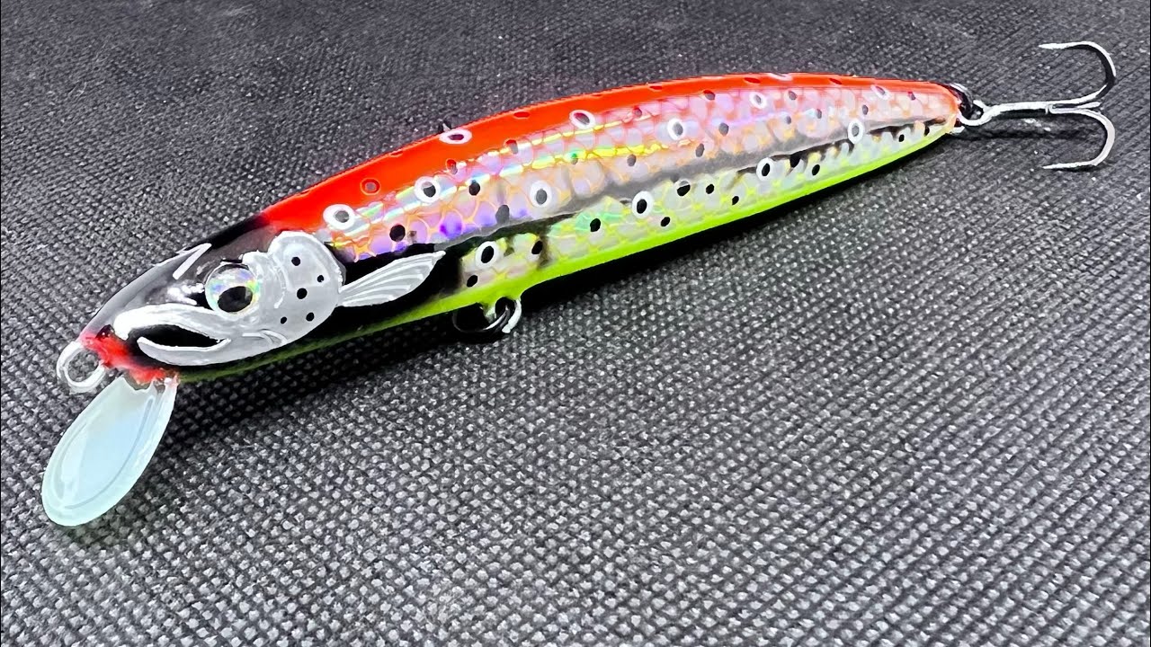 Handmade Japanese style minnow wobbler. Best lure! Воблер ручной работы. Лучшая приманка!
