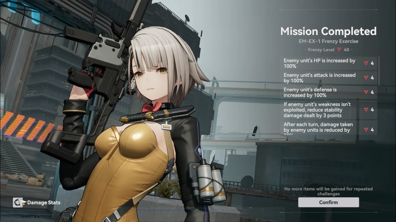 [GFL2] Clear EM-EX-1 LV 40 Koshmar Frenzy Exercise at Expansion Drill With Fire Team