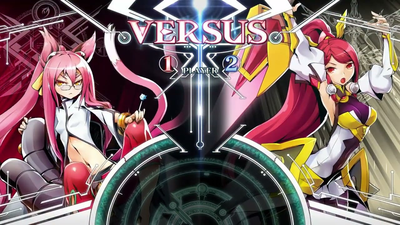 BlazBlue Centeral Fiction: Glocktapus (Kagura/Bullet/Kokonoe) vs Avian (Izayoi/Ragan) /no commentary