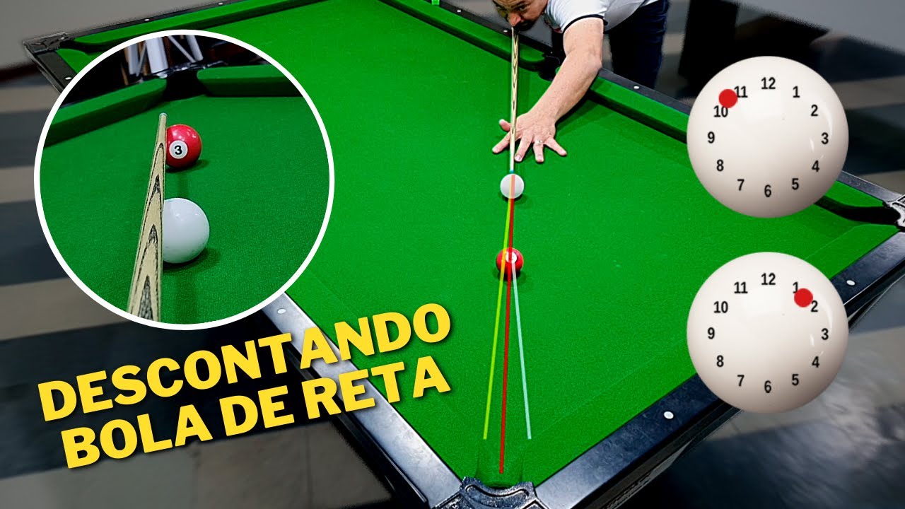 Como descontar o EFEITO em bola de reta!! 🔥🎱