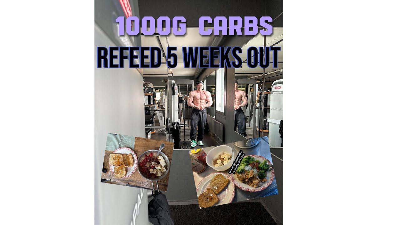 REFEED 5 weeks out on a rest day - 1000g of CARBS