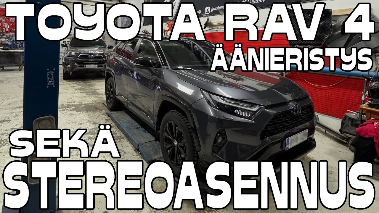 Toyota Rav4 Äänieristys, stereo- ja valoasennus