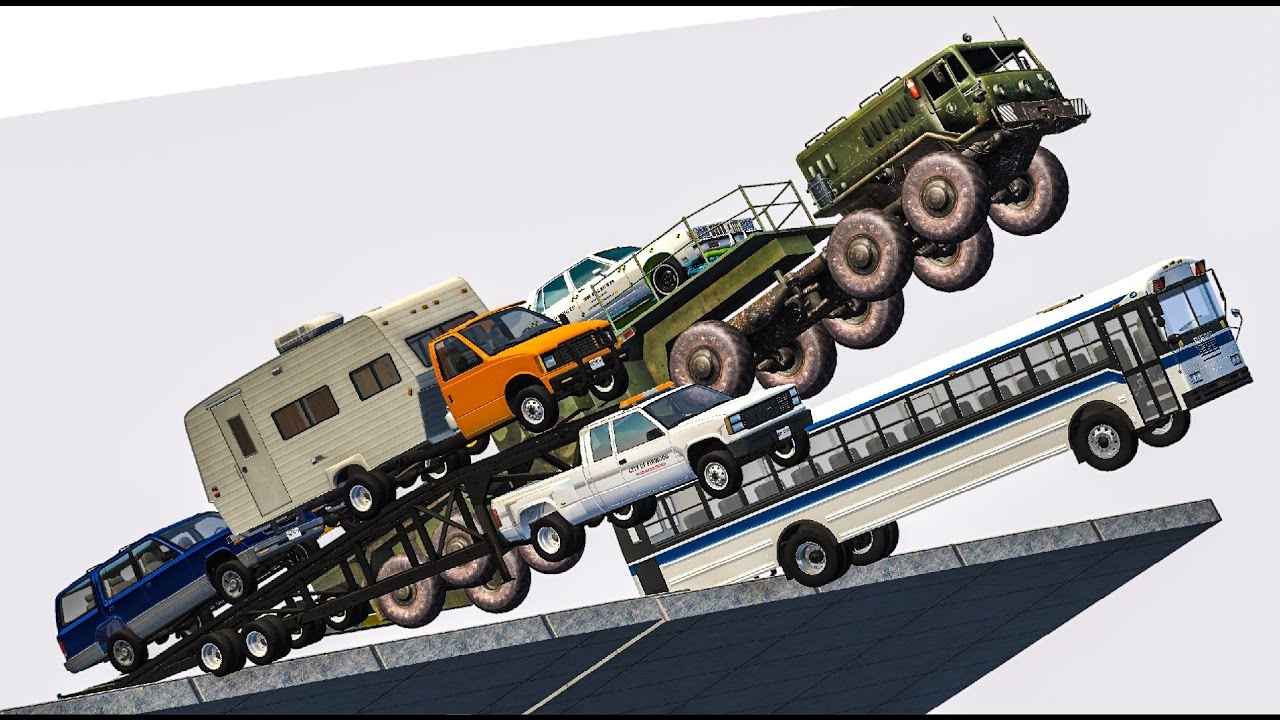 DEATH FALL CRASHES #3 - BeamNG Drive