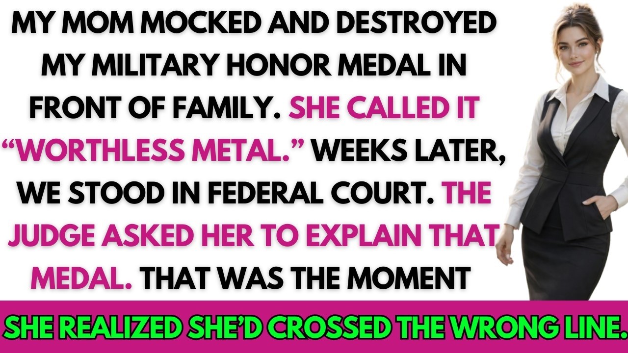 My Mom Ruined My Military Honor Medal—I Made Her Regret It In The Most Perfect Way In Federal Court…