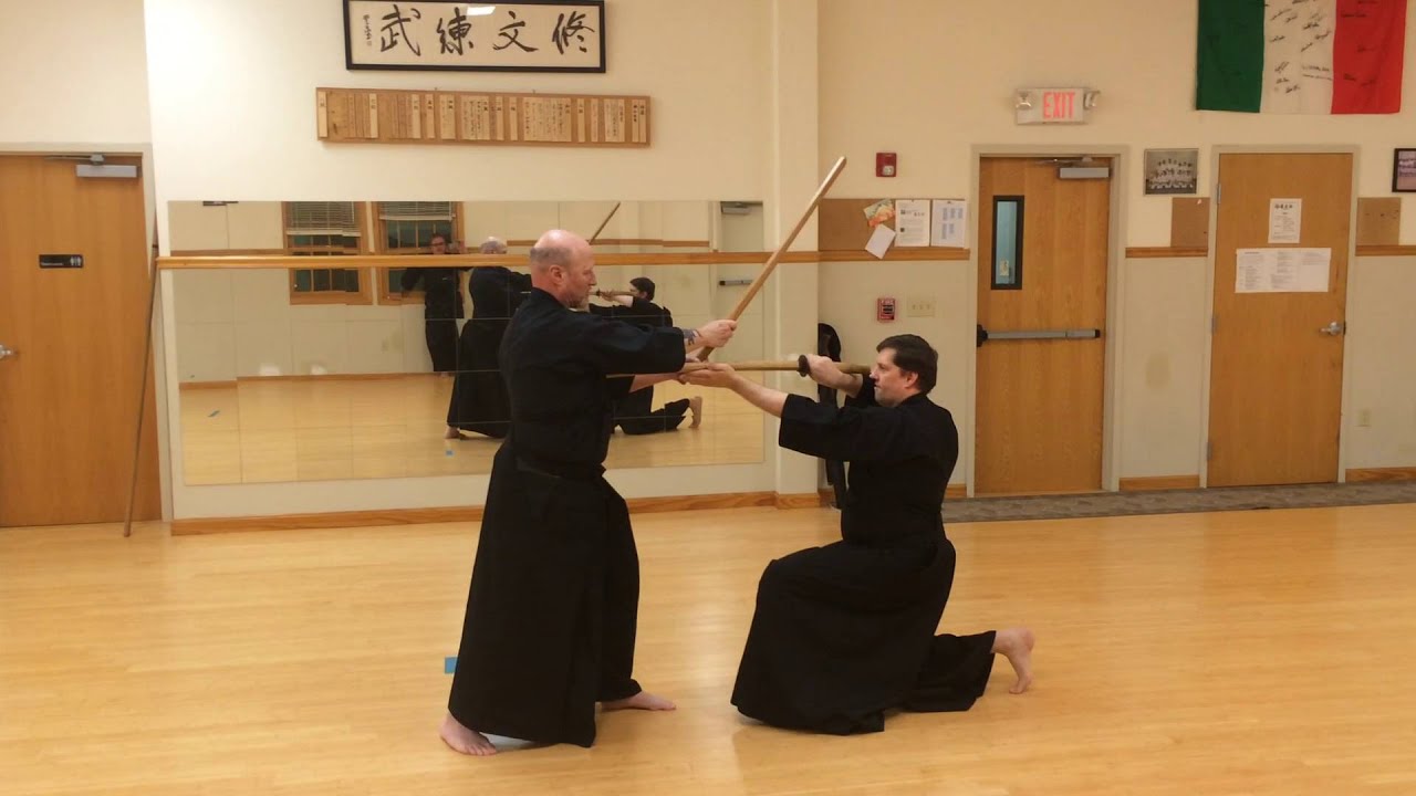 Katori Shinto Ryu, Mitsu no tachi (three swords), first of the five Gogyo-no-tachi kata