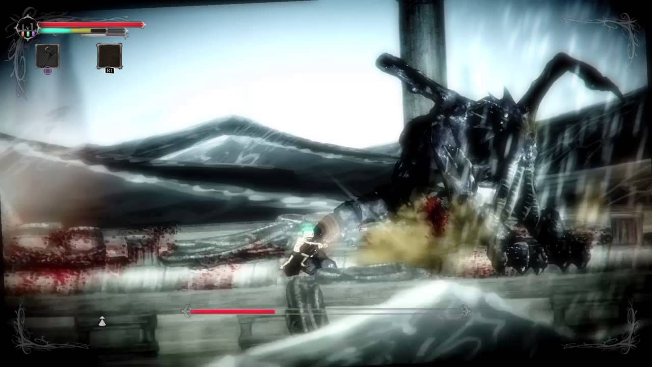 Salt and Sanctuary - Unspeakable Deep (The first boss) easy win.