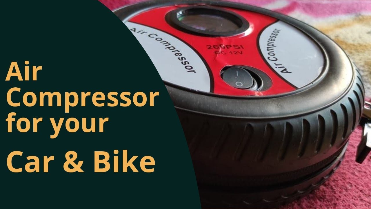 DC 12V Air Compressor For Your CAR&Bike #AirCompressor