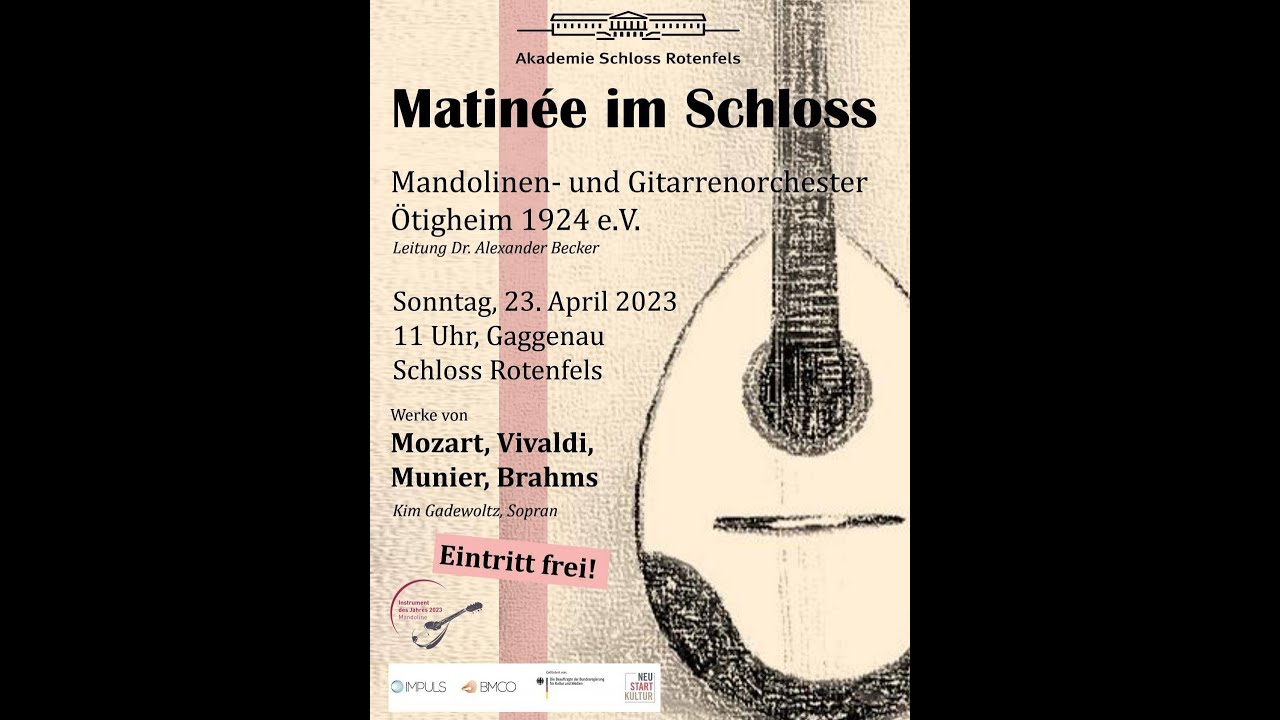 Matinée im Schloss - Hauptorchester des Mandolinen- und Gitarrenorchester Ötigheim 1924 e.V.