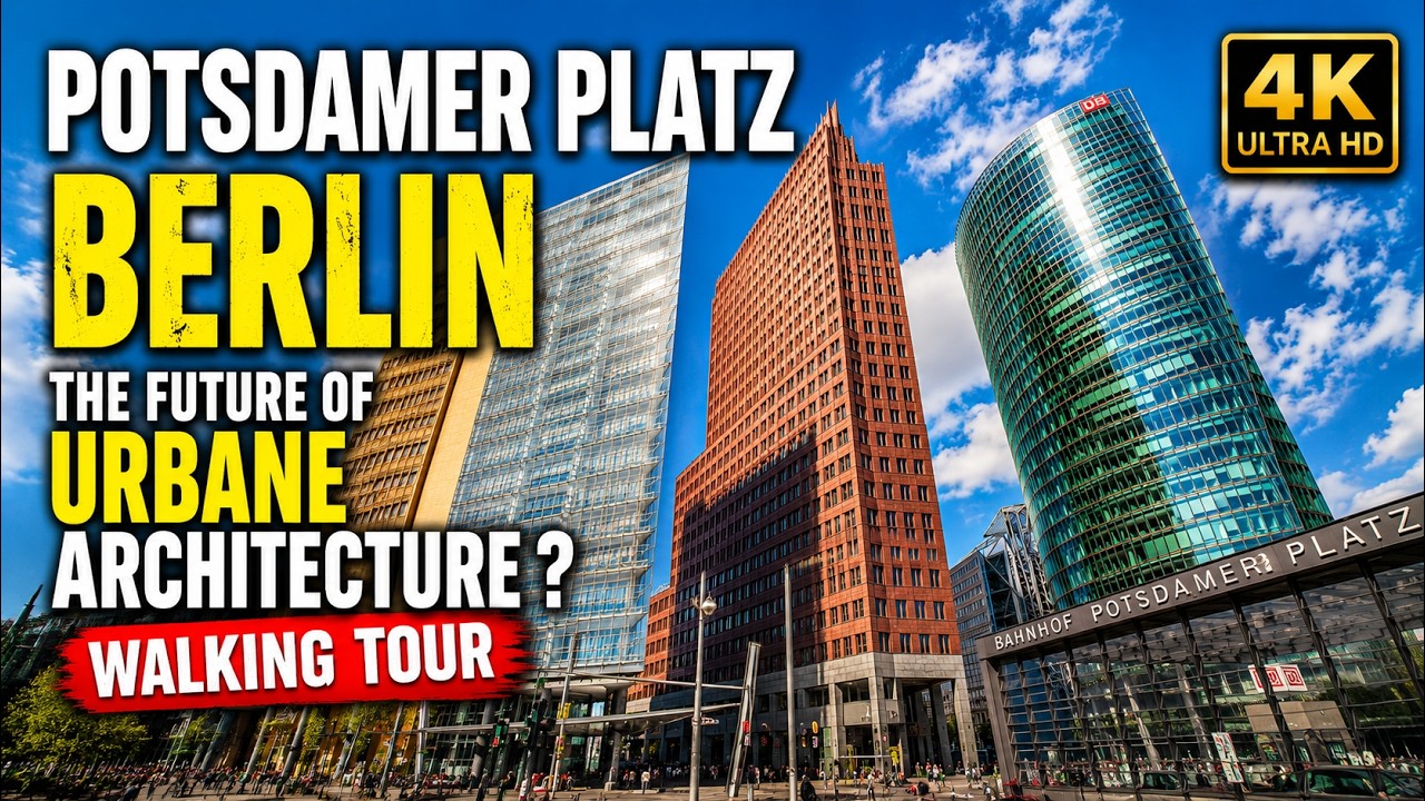 Berlin Potsdamer Platz | 4K Rundgang – Moderne Architektur & Stadtleben