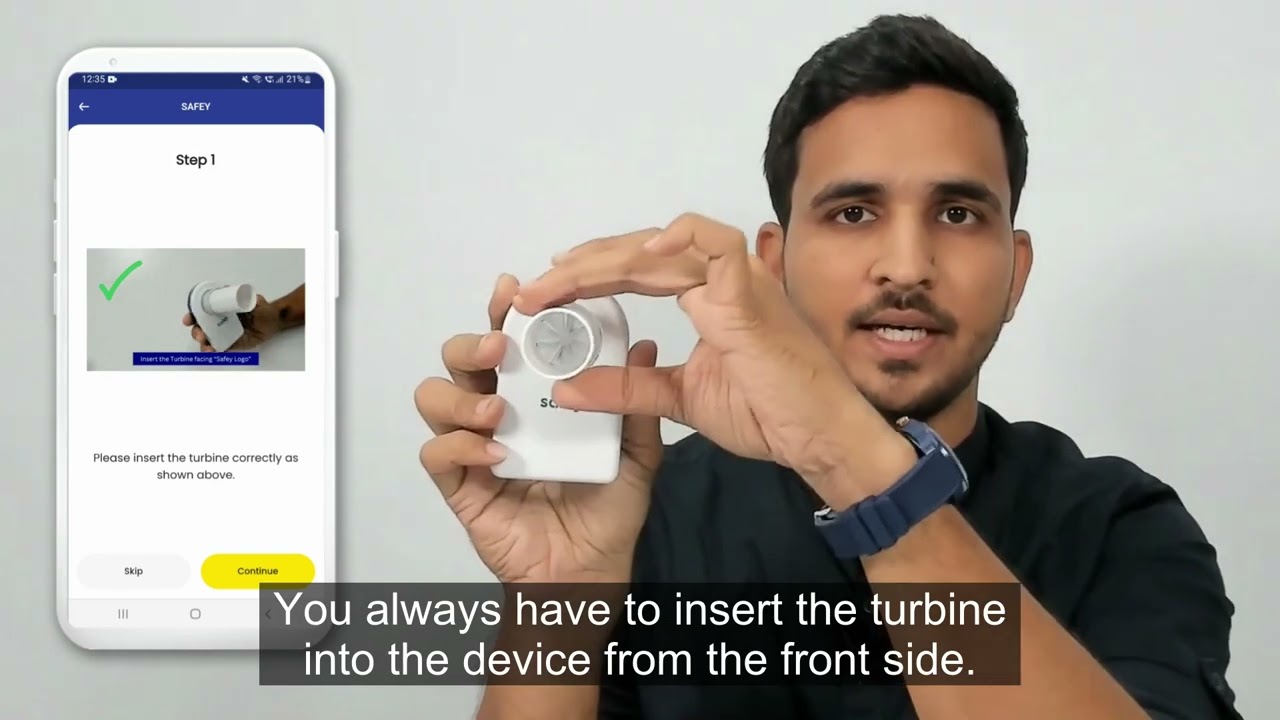 Safey How to Use Pocket Spirometer