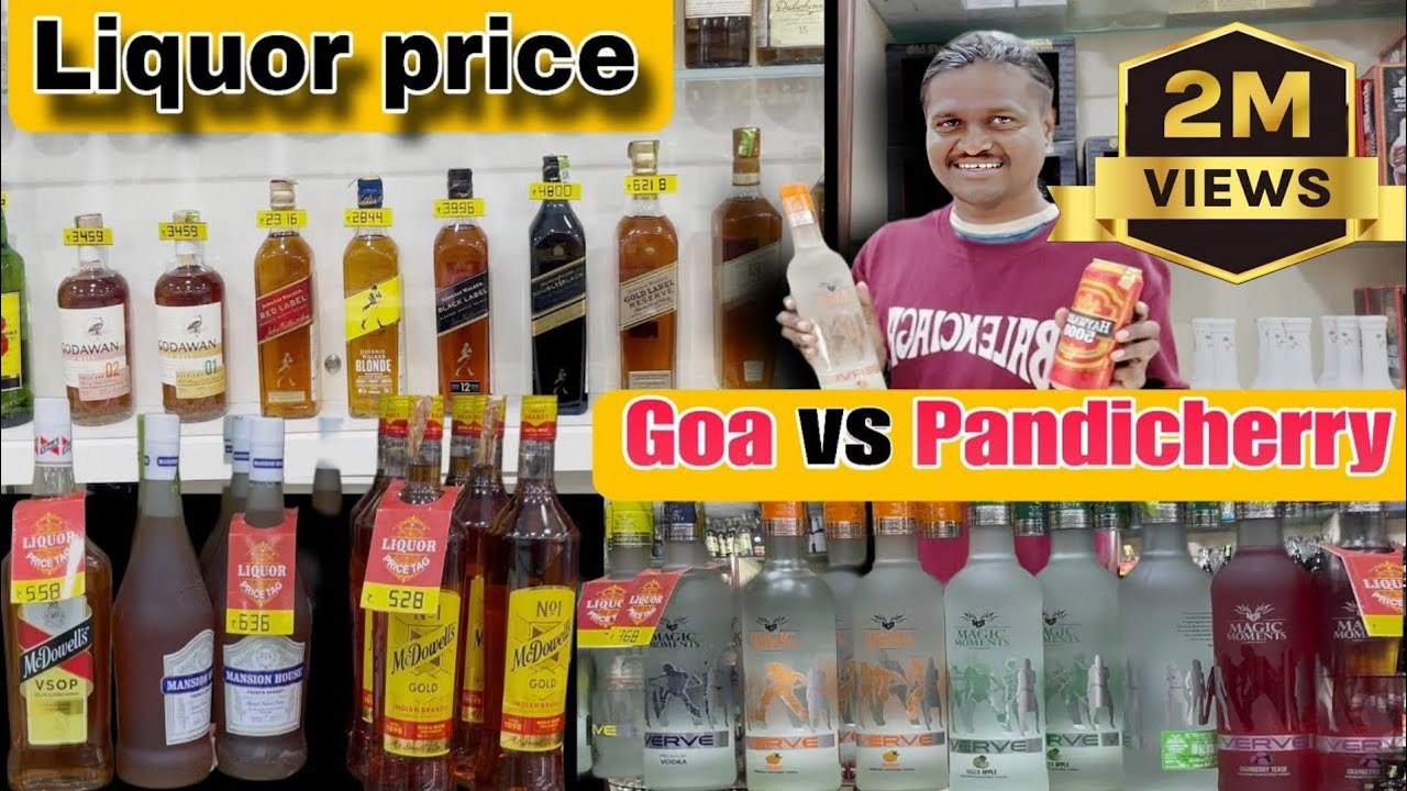 Pandicherry liquor price 2025 | Pandicherry wine rates | Pandicherry wine rate list | Cheep rate goa