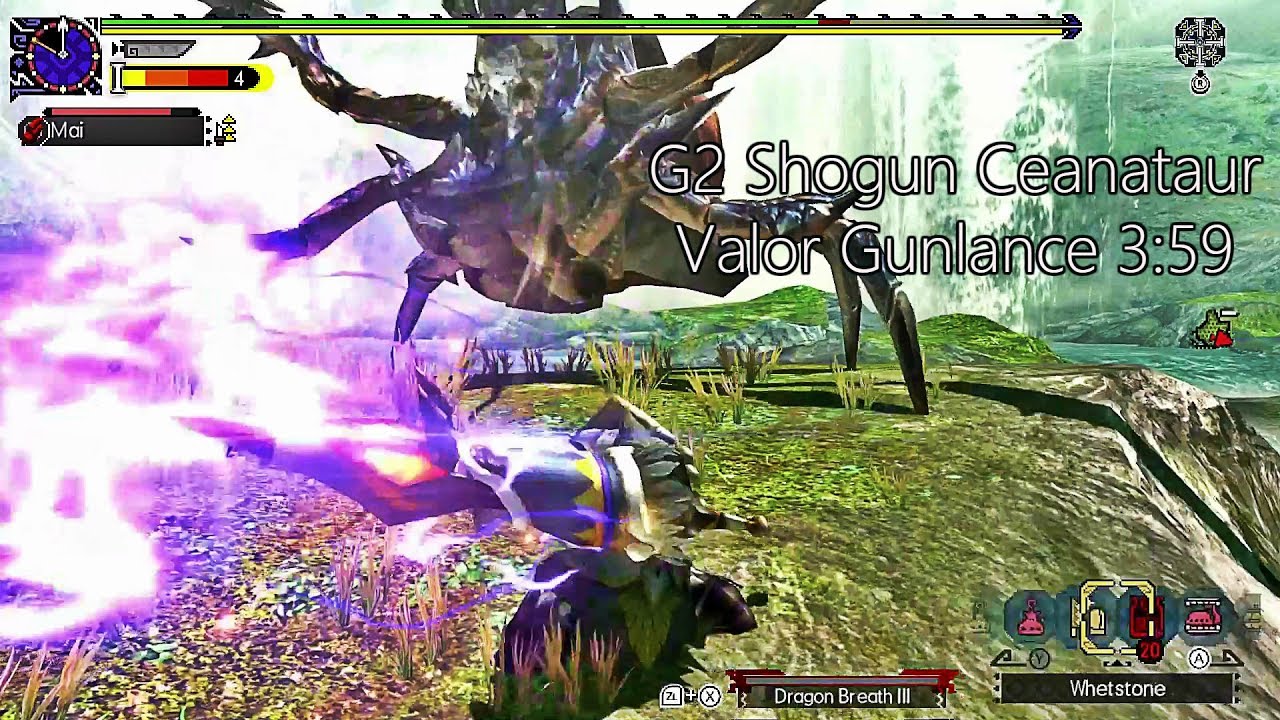 【MHGU MHXX】G2☆ Shogun Ceanataur ショウグンギザミ Valor Gunlance ¤3:59¤