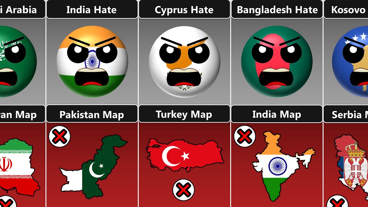 25 Countries 25 Hated Maps [Countryballs]