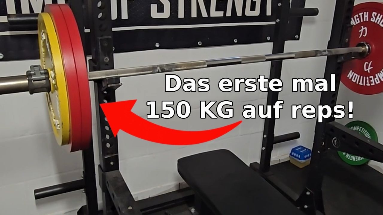 Dicker Meilenstein auf der Bank! Bench press 150 kg x 2