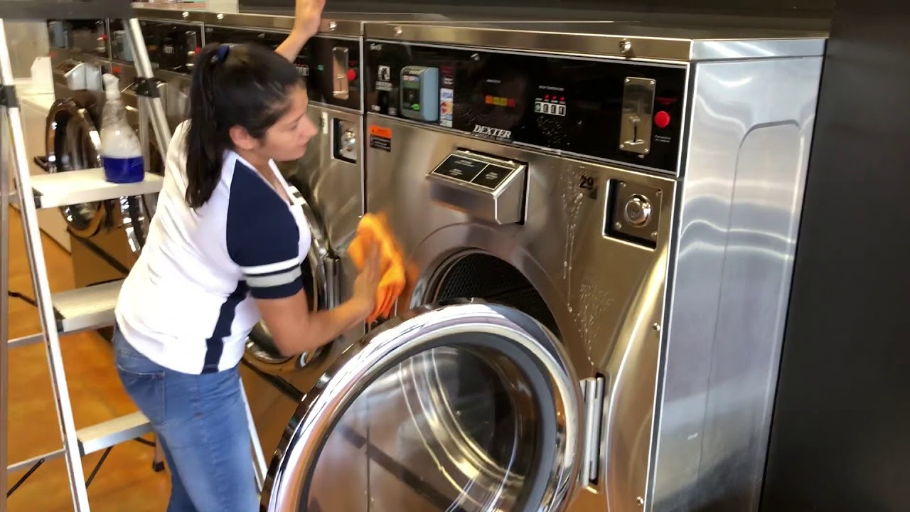 Wash & Go Laundry | Training Video How To Clean 4 Load Commercial Dexter Washer