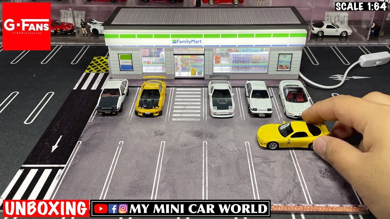 【MY MINI CAR WORLD】UNBOXING G-FANS 1/64 MINIATURES FamilyMart
