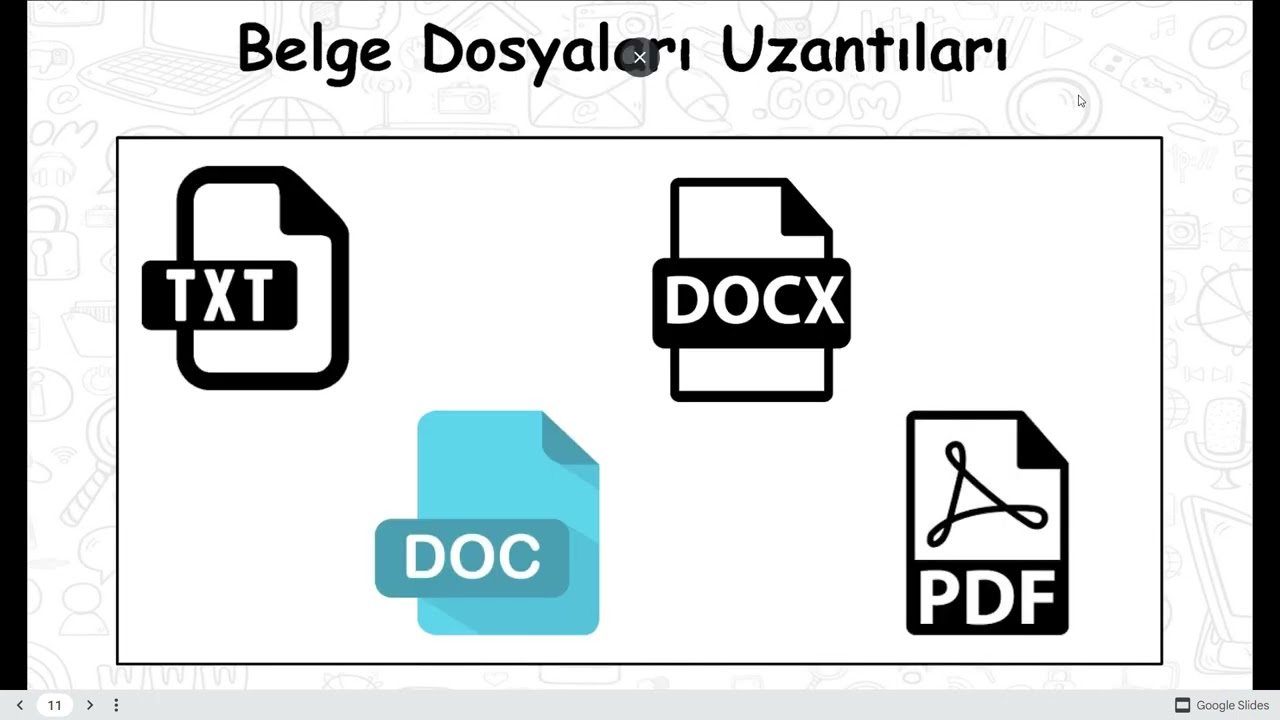 Dosya Türleri ve Dosya Klasör İşlemleri