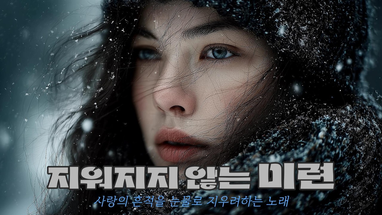 [트로트풍 발라드] 사랑의 흔적을 눈물로 지우려하는 노래 | 🎵 지워지지 않는 미련