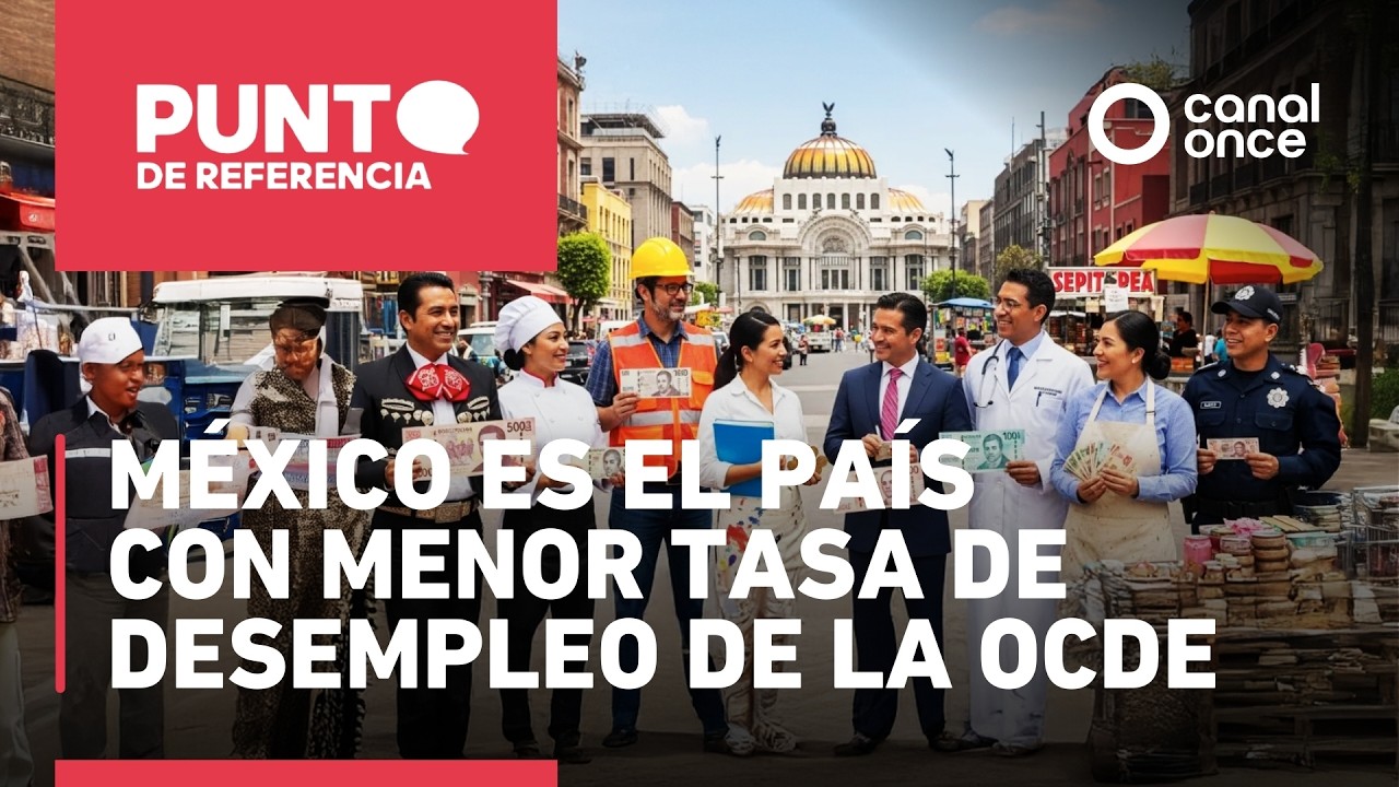 Punto de referencia - M&eacute;xico es el pa&iacute;s con menor tasa de desempleo de la OCDE (16/03/2026)
