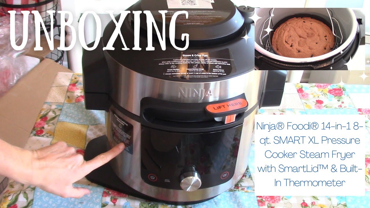 Ninja® Foodi 14-in-1 8-qt. SMART XL Pressure Cooker Steam Fryer with SmartLid & Built-In Thermometer